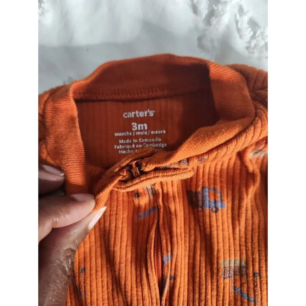 Baby Boy Sleeper Bundle – Carter’s & Dapper Dude (3M / 3–6M)